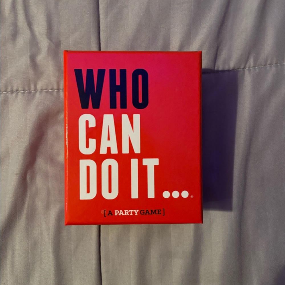 Who Can Do It Party Game